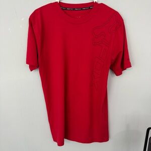 Fox Tech Fox Racing Logo Red Graphic Tee Shirt Men’s Size XL Short Sleeves